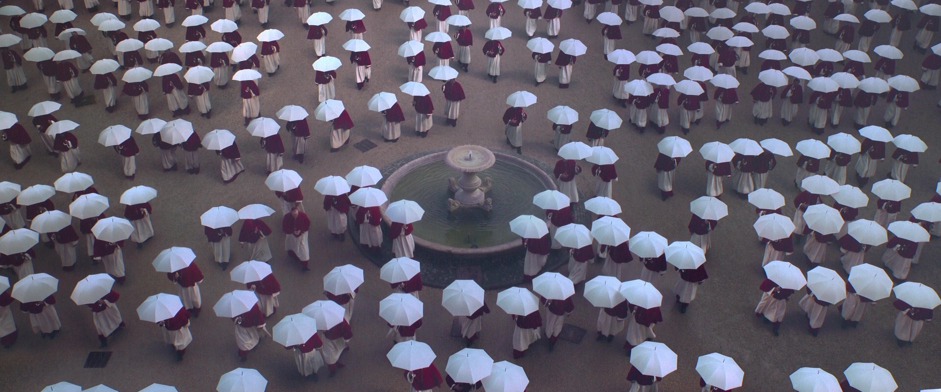 High Angle Shot in Conclave (2024)