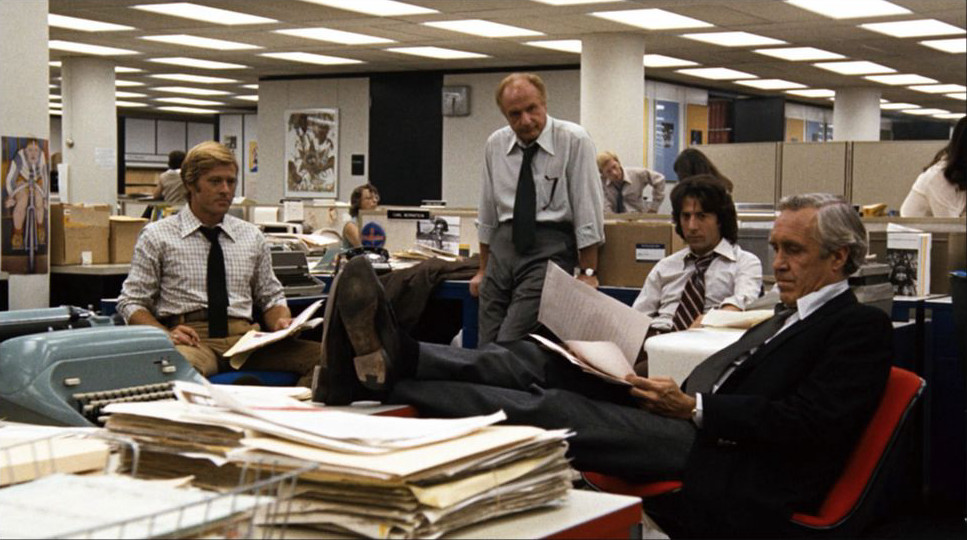 Deep Focus in All the President's Men (1976)