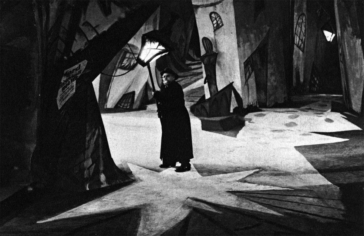 German Expressionism in The Cabinet of Dr. Caligari (1920) (warped street)