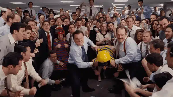 Freeze Frame in The Wolf of Wall Street