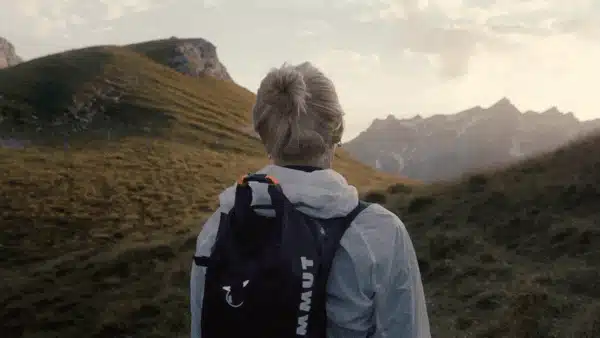Locked-On Shot in Mammut - Fast Hiking
