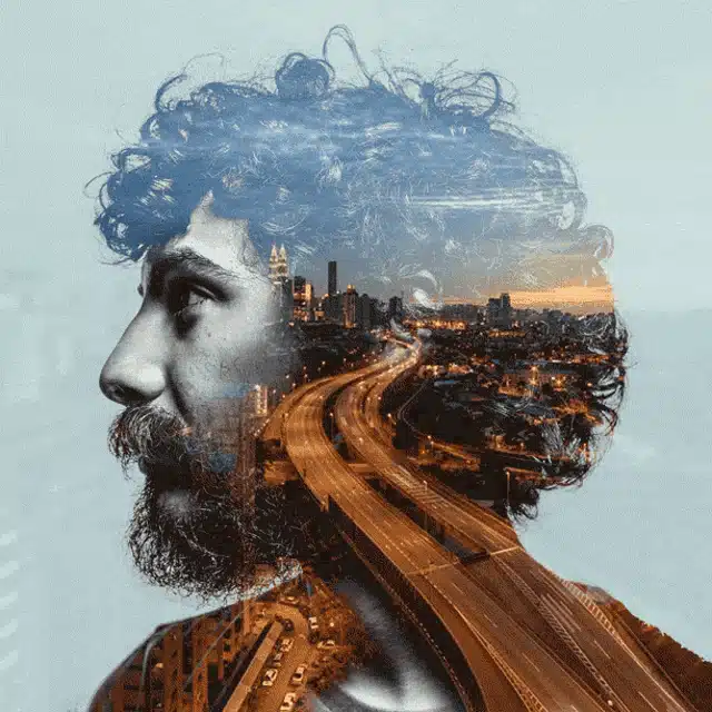 Double Exposure in Double exposure art by Jo Bey