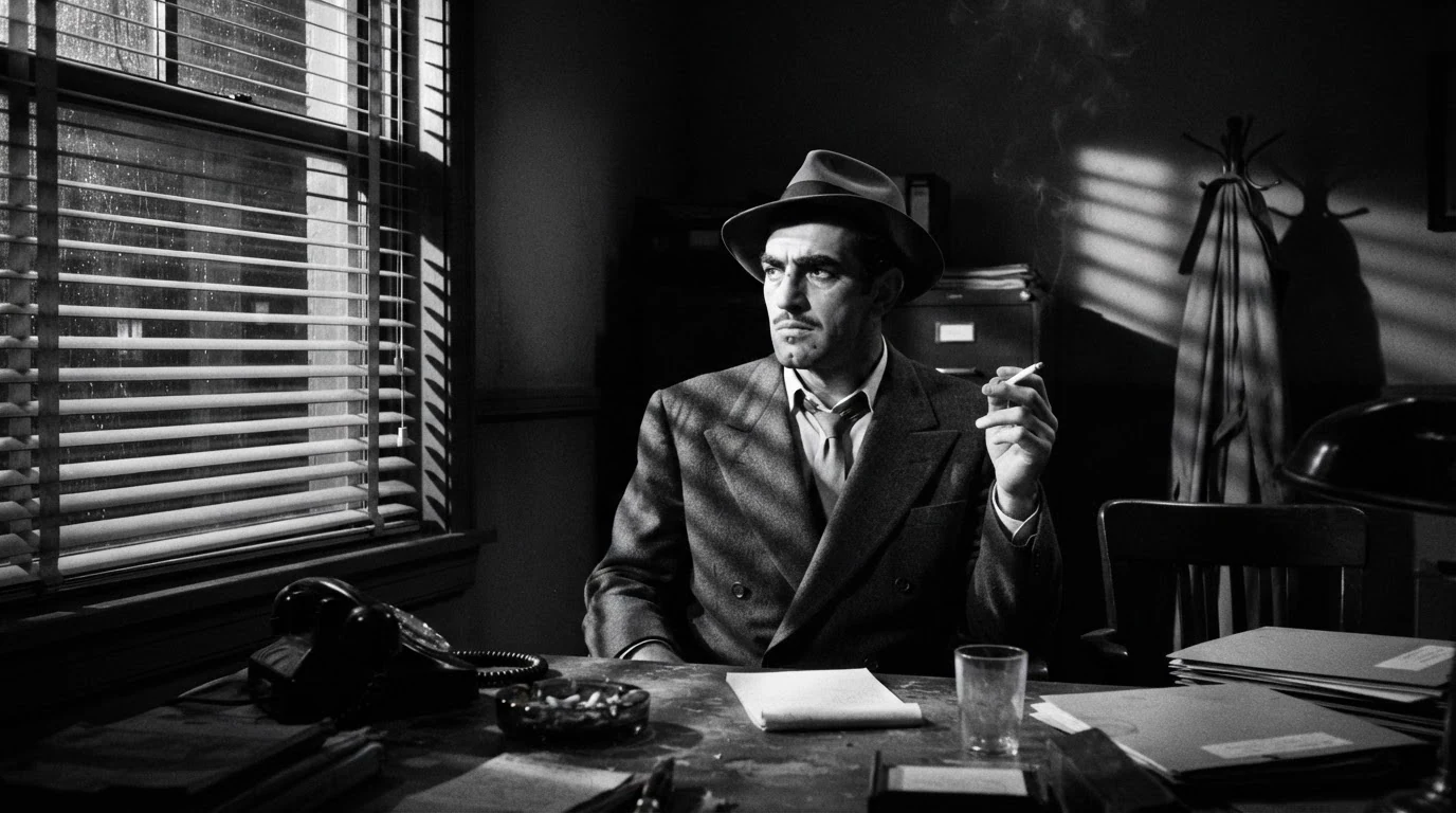 film noir generated with Nano Banana 2 Lite