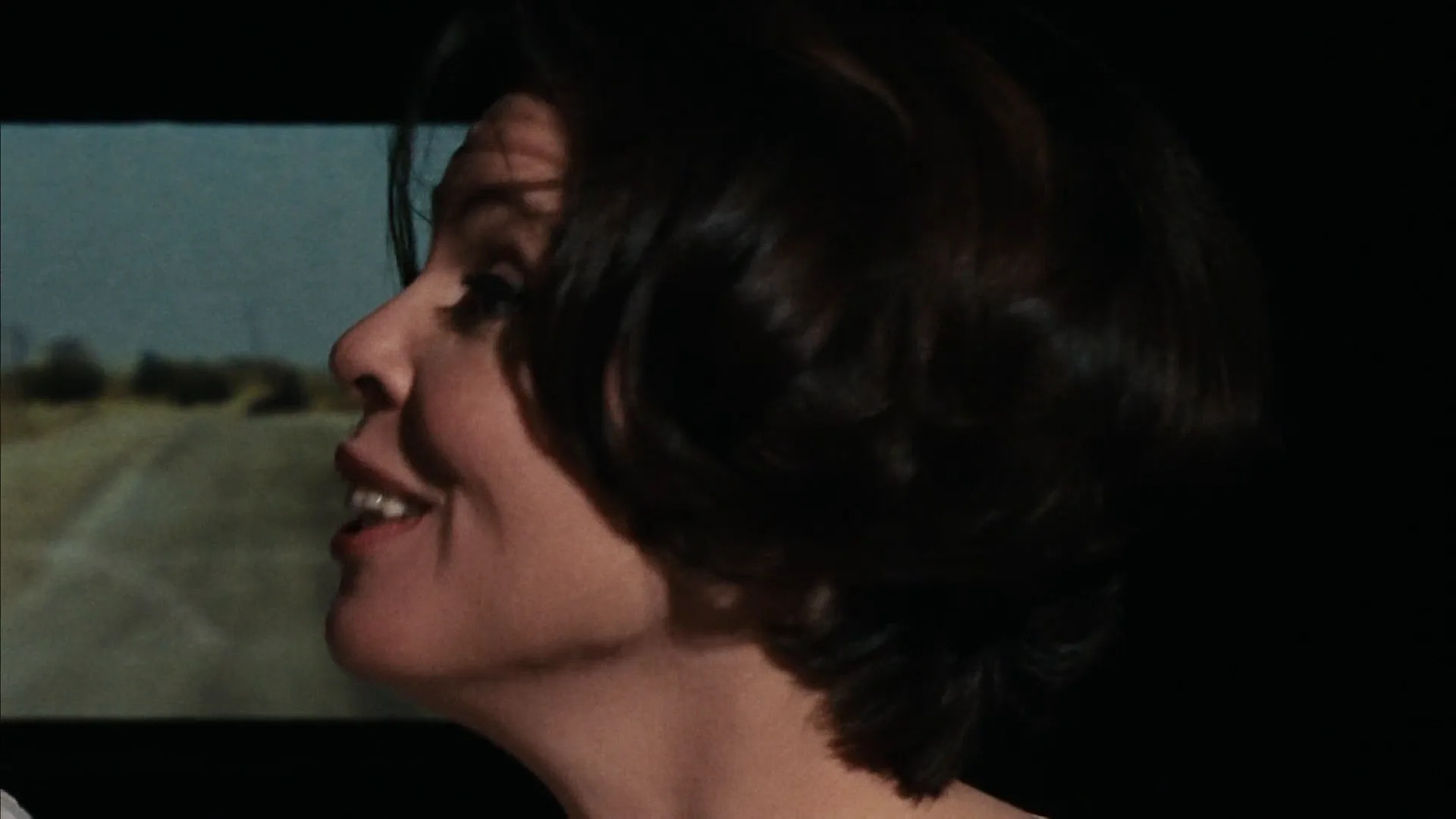 Profile Shot in Bonnie and Clyde (1967)