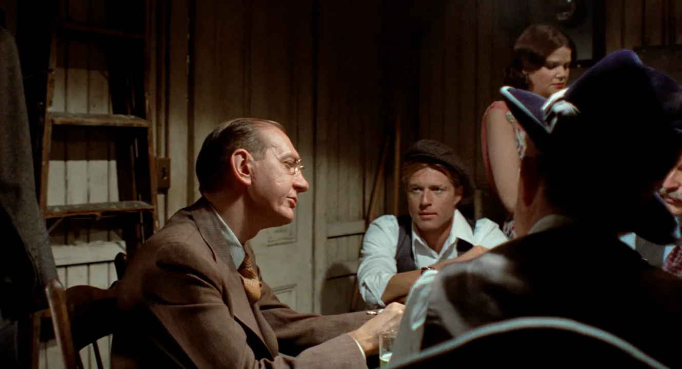Mockumentary in The Sting (1973)