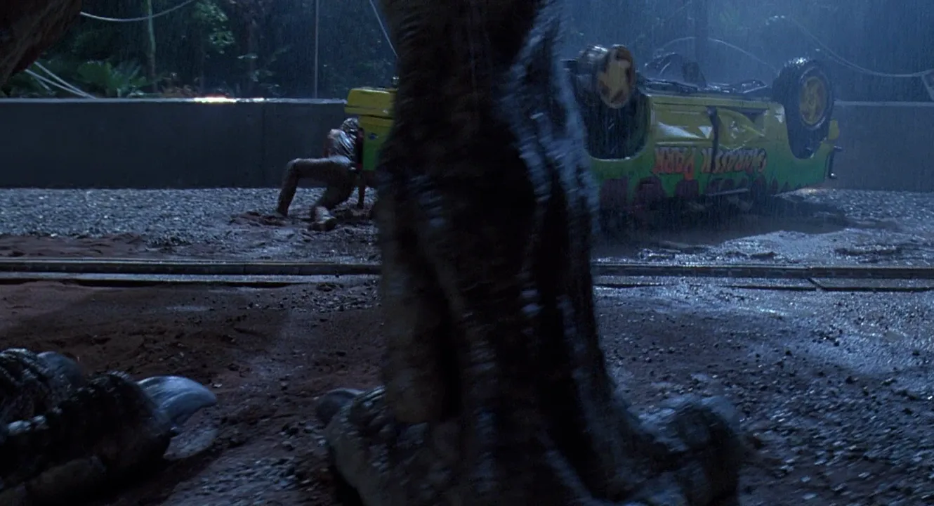 Ground-Level Shot in Jurassic Park (1993)