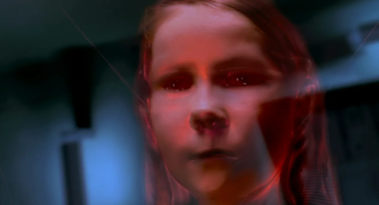 Superimposition in Resident Evil (2002)