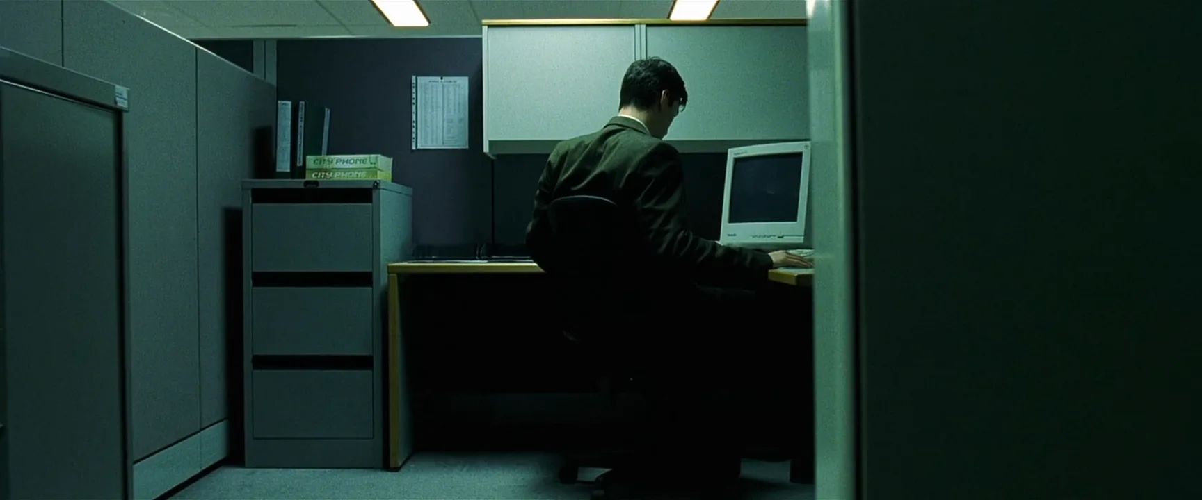 Movie Trailer in The Matrix (1999)