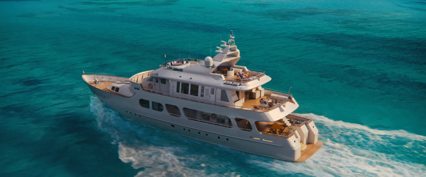 Aerial Shot in The Wolf of Wall Street (2013)