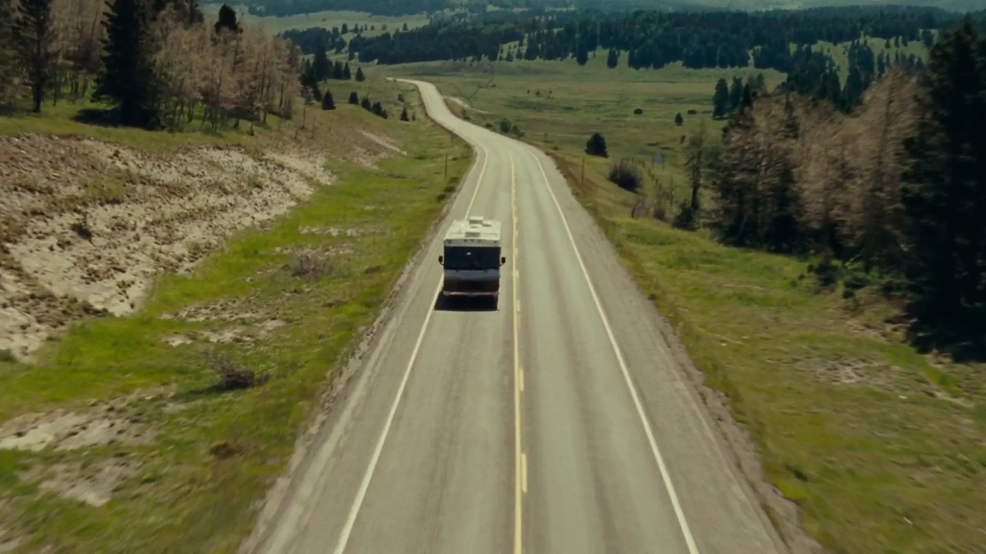 Aerial Shot in Paul (2011)