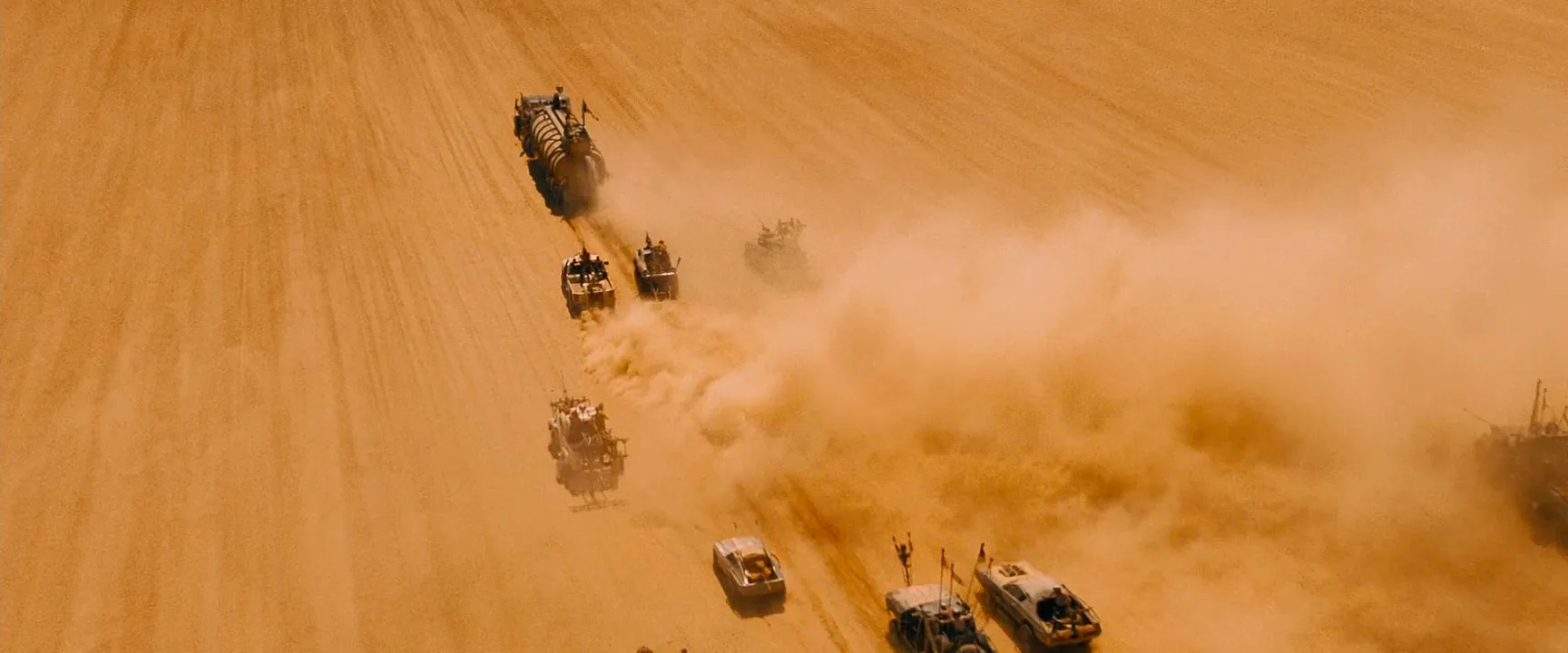 Aerial Shot in Mad Max: Fury Road (2015)